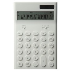 Plus Minus Zero 正負零 設計款電子計算機 白色