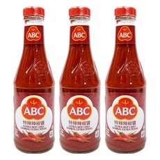 印尼ABC 特辣辣椒醬 特選辣椒 香辣夠味 料理百搭, 335ml, 3瓶