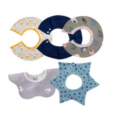 Hararoi Everyday圍兜 5入, 混色