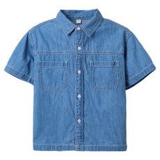 SPAO Kids 兒童款 兒童 涼感輕量丹寧短袖襯衫