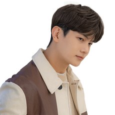 GabalNara 男士兩層式頂部造型頭頂局部假髮, 1個, 自然黑