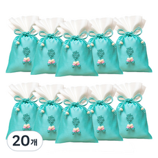 Pojangnet 傳統福袋 基本款 小, 14 翡翠色, 20個