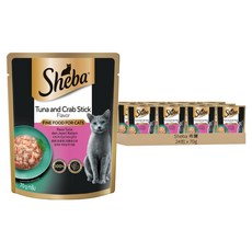 Sheba 希寶 鮮饌包 貓主食餐包, 鮪魚 + 蟹肉, 70g, 24包