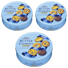 BOURBON 北日本 奶油曲奇餅禮盒, 蝴蝶捲型餅乾 12個 + 捲型餅乾 12個 + 砂糖奶油味餅乾 12個 + 奶油可可味餅乾 12個 + 塔型餅乾 12個, 3盒