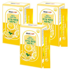 로엘 웰업 데일리 톡톡 유기농 레몬즙 14p, 280g, 3개