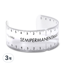 Yumi Nail半永久眉毛用彎曲尺, 單色, 3個