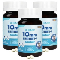 비타파우 반려동물 쏘헬시 10mm 영양제, 180정, 오메가3, 3개