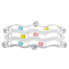 YOGiSSO 貓咪三層軌道玩具 57cm長 25.3cm寬, 白色, 1組