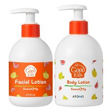 ATONO2 Good Kids 臉部乳液 250g + 身體乳液 300g 套組, 1套