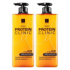 엘라스틴 아미노 클리닉 단백질 손상 케어 컨디셔너, 855ml, 2개