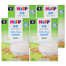 HiPP 喜寶 BABY CEREAL 100% Rice生機米精 無添加糖 4個月以上, 200g, 4盒
