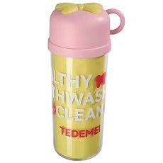 한봄누리 휴대용 칫솔케이스 양치컵 여행용 칫솔통, 옐로우, 1개