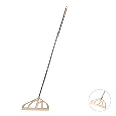 Maums 加長型3段魔術矽膠掃把, 卡其色, 1個