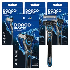 DORCO 多可樂客 Pace7 2 Fresh 刮鬍刀 + 備用刀片 2入, 1個, 4套