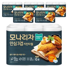 mona LISa. 安心3層捲筒廚房紙巾, 140張, 36捲