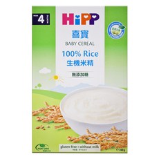 HiPP 喜寶 BABY CEREAL 100% Rice生機米精 無添加糖 4個月以上, 200g, 1盒