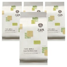 OSULLOC 威化餅 綠茶口味, 4包, 100g