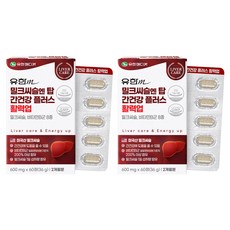 유한메디카 밀크씨슬엔 탑 간건강 플러스 활력업 36g, 60정, 2개