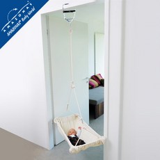 아마조나스 카야 네츄라+도어클램프 유아용 해먹, 베이지, 1개