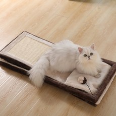 JH컴퍼니 캣 접이식 만능 숨숨집, 브라운, 1개
