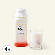 영준목장 수제 요거트 딸기, 500ml, 4개