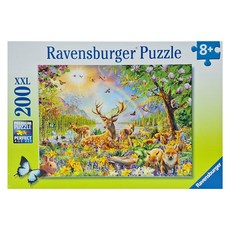 Ravensburger 維寶 拼圖 美好野生動物 200片 XXL Set 適合8歲以上兒童, 1盒