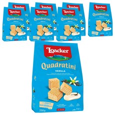 Loacker 萊佳哈斯 方角哈斯餅 香草口味, 250g, 8包