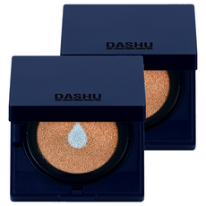 DASHU 男款水潤霧面BB氣墊粉餅 15g, 深米色, 2個