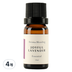 소소코 아로마블랜딩 에센셜오일 조이풀 라벤더, 4개, 10ml