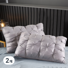 Hawaii Sleep 蓬鬆飯店級頸椎枕, 2個, 灰色