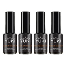 YUKI 可卸式透明凝膠, 單一顏色, 5g, 4個