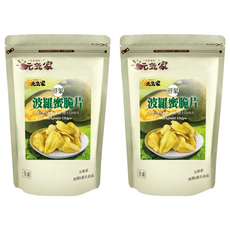 元氣家 波蘿蜜脆片 嚴選新鮮製成 特殊香氣 口感酥脆, 100g, 2包