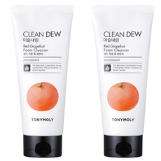 TONY MOLY 露珠泡沫潔面乳 紅葡萄柚, 180ml, 2個