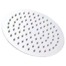 Aloha Fix 高級不鏽鋼向日葵圓形蓮蓬頭 20cm, 銀色, 1個