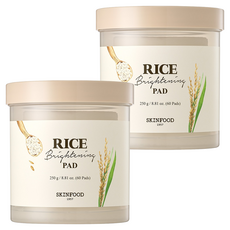 스킨푸드 라이스 브라이트닝 패드 250g, 60매입, 2개