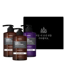 쿤달 생일선물세트 화이트머스크향 A타입 샴푸 2p + 트리트먼트, 1세트
