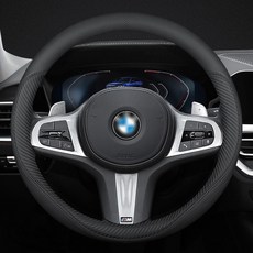 Zliz 修身款汽車方向盤套, 碳纖黑