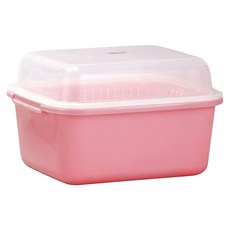 MORY 茂盛 我家碗籃, 粉色 + 透明色, 1個