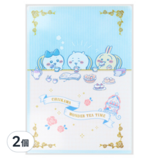 sun-star A4兩用封口L型資料夾, 吉伊卡哇藍色假日, 2個