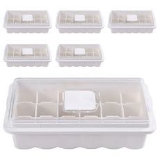 NAKAYA 最新制冰盒 付蓋冰格, 白色, 1組