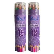 모노그라피 프리미엄 드로잉 색연필 17.5cm, 18색, 2개