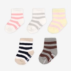 HI BABY CLUB 條紋睡眠襪 5入