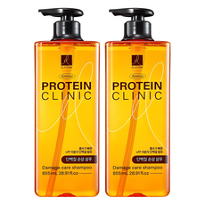 엘라스틴 아미노 프로틴 클리닉 단백질 손상 케어 샴푸, 855ml, 2개