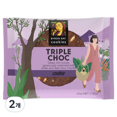 ByronBayCookies 三重酥脆餅乾咬塊, 60g, 2個
