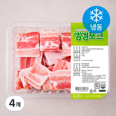 생생포크 한돈 옛날 삼겹살 (냉동), 800g, 4개