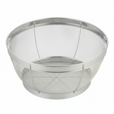 LITTLE WOOD 小型丸型篩籃/瀝水籃 不鏽鋼色 日本製 25 x 11.8cm, 1個