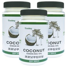 트레드키 정제 코코넛 오일, 500ml, 3개