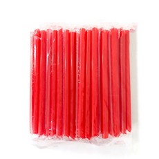 네이쳐티 버블티 스트로우 레드 25cm, 50개, 1개