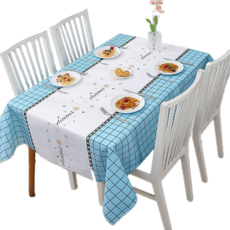 inart 防水桌布, 1個, 137 x 180 cm, 英文藍格
