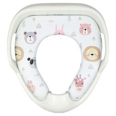 아가드 손잡이형 유아변기커버, 프렌즈화이트